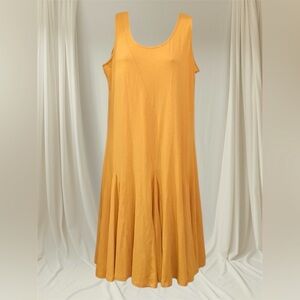 Sunshine Yellow Comfy & Soft Swing Dress•L